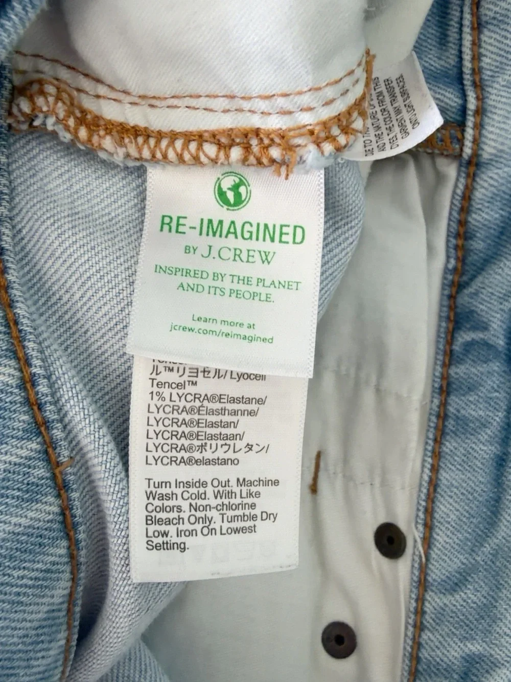 J.Crew 9” Mid-Rise Skinny Jeans Women’s Size 31 Light Wash Distressed Stretch